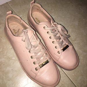Also Pink Leather Sneaker